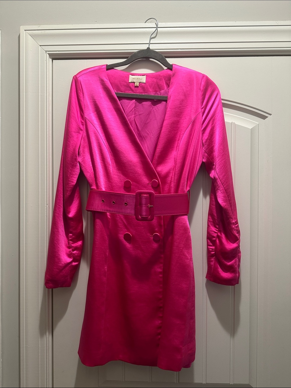 Hot pink dress